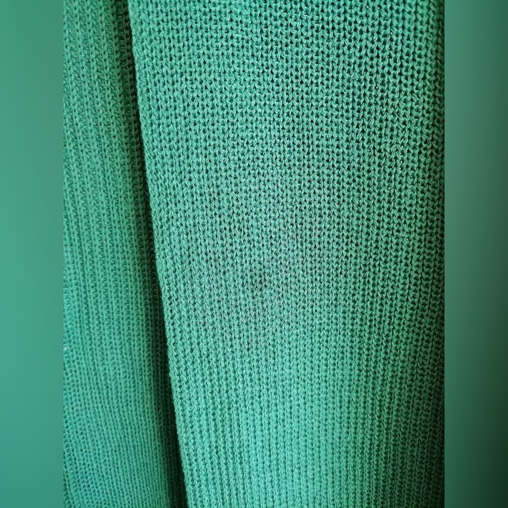 NWT Free People Livimg in This Sweater Long Teal Cardigan Size XS - Picture 6 of 9